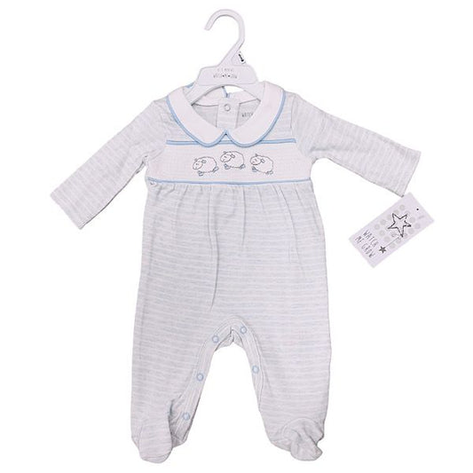 Baby Boys Smocked Sheep All in One