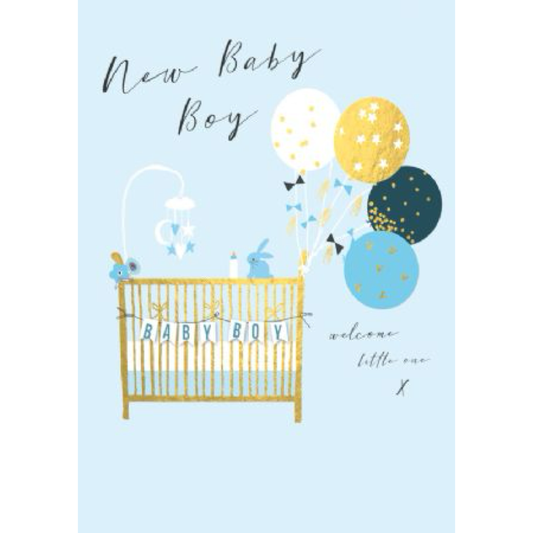 New Baby Boy Greeting Card