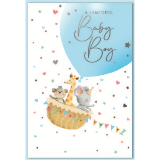 A Beautiful Baby Boy Greeting Card