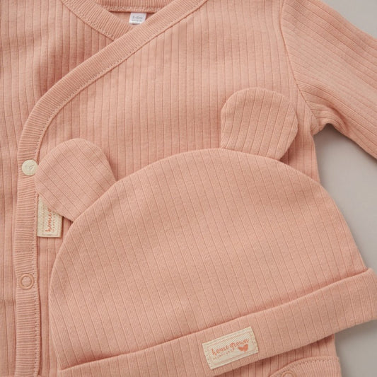 Baby Girls Organic Ribbed Outfit