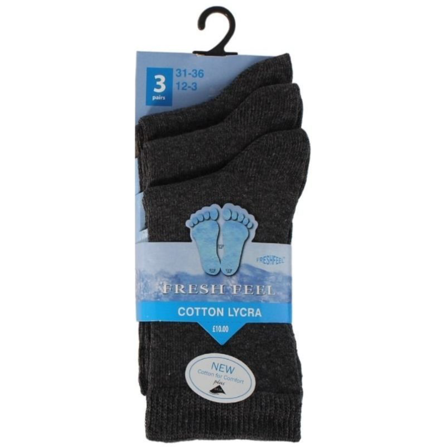 Pack of 3 Grey Ankle Socks