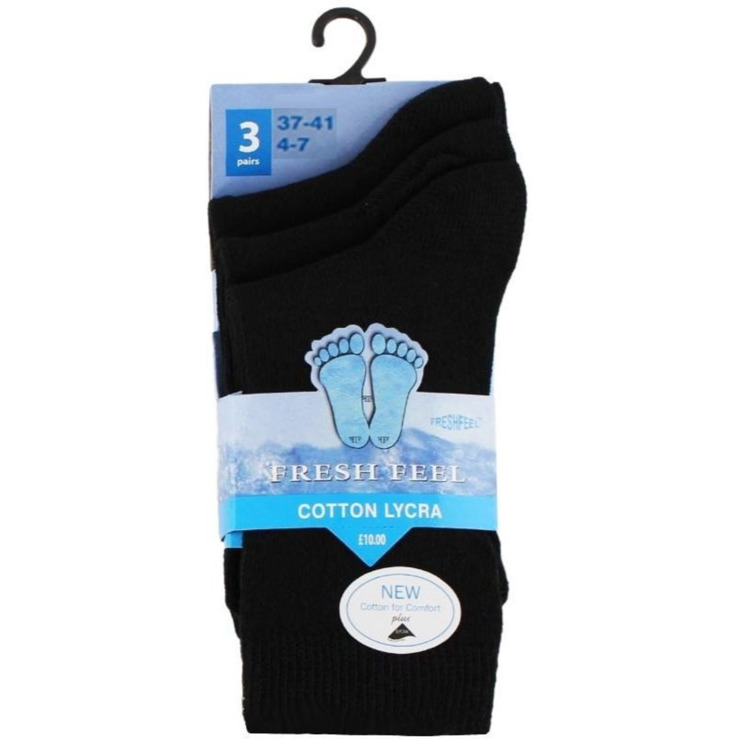 Pack of 3 Black Ankle Socks