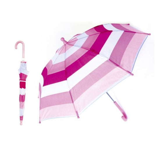 Pink Striped Umbrella
