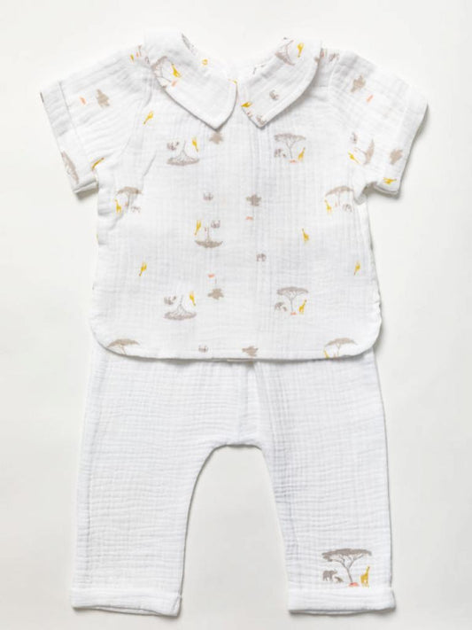 Baby Muslin Safari Outfit