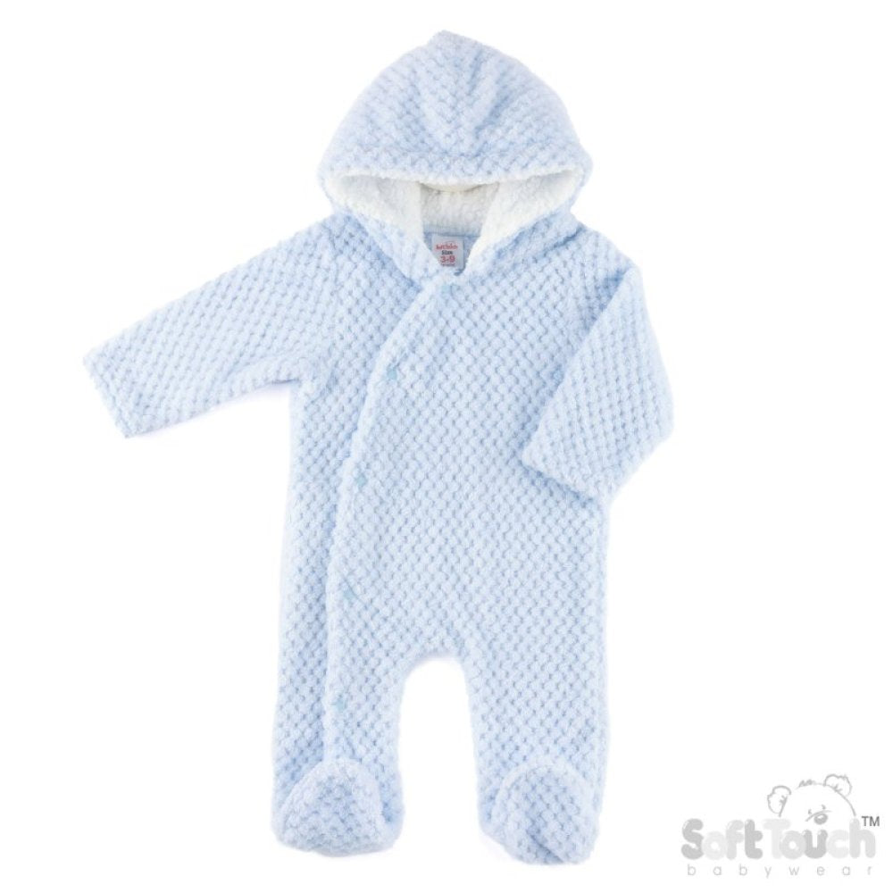 Baby Boys Waffle Pramsuit