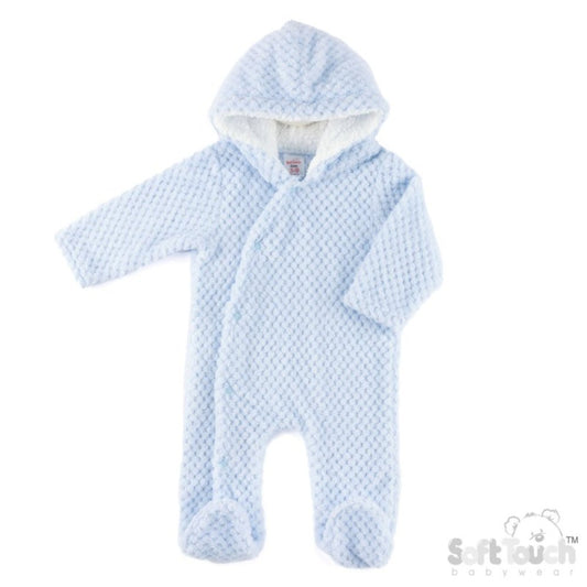Baby Boys Waffle Pramsuit