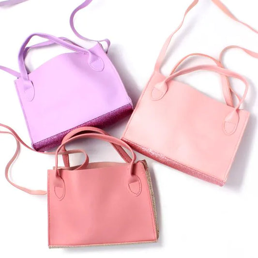 Handbag with Glitter Side Panels