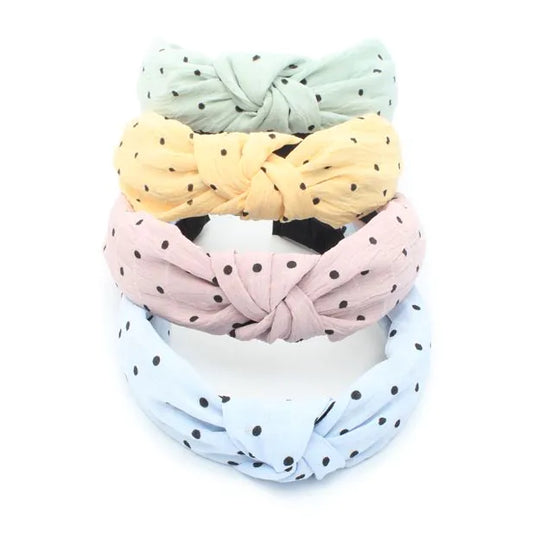 Polka Dot Knotted Aliceband