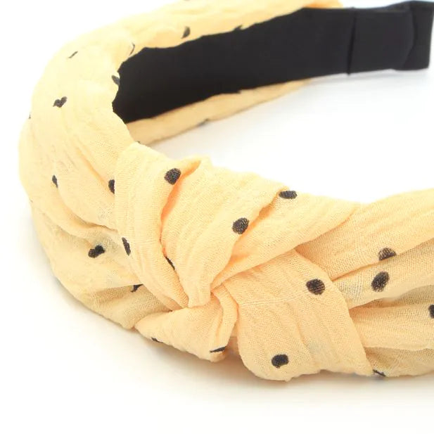 Polka Dot Knotted Aliceband