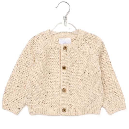 Baby Boys Cotton Knit Cardigan with Embroidery