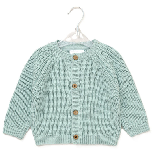 Baby Cotton Knit Cardigan with Embroidery