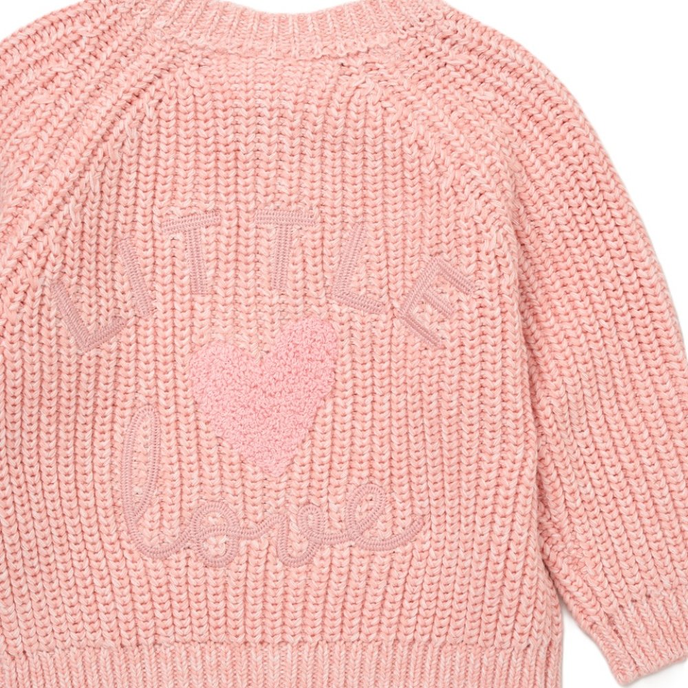 Baby Girls Cotton Knit Cardigan with Embroidery