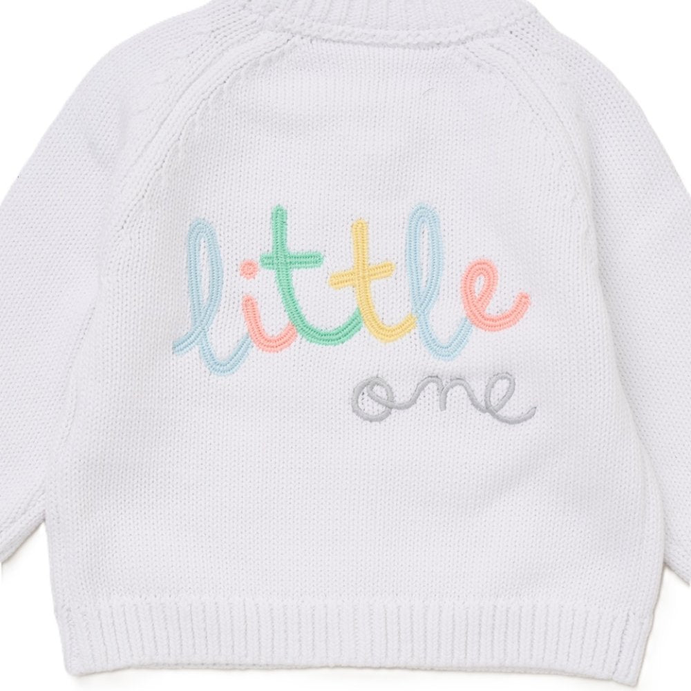 Baby Cotton Knit Cardigan with Embroidery