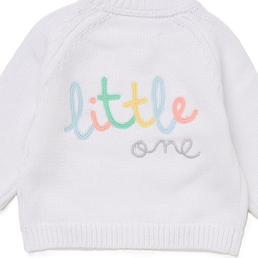 Baby Cotton Knit Cardigan with Embroidery