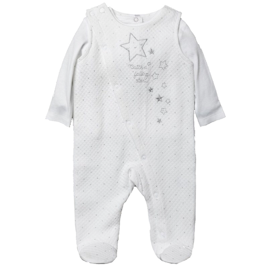 Baby Quilted Star Dungaree Outfit