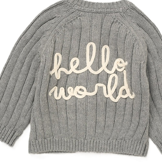Baby Cotton Knit Cardigan with Embroidery