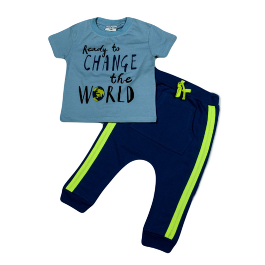 Baby Boys Change the World Outfit
