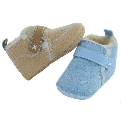 Baby Suede Boots with Faux Fur Lining