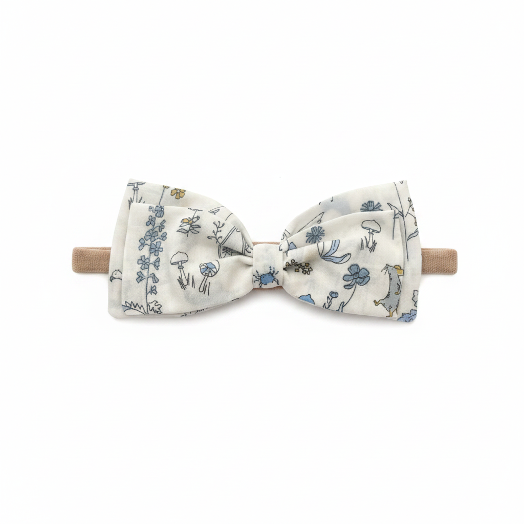 Liberty Theo - Blue Large Bow Headband