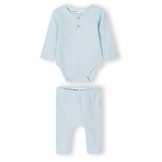 Baby Boys Ribbed Bodysuit & Leggings Outfit