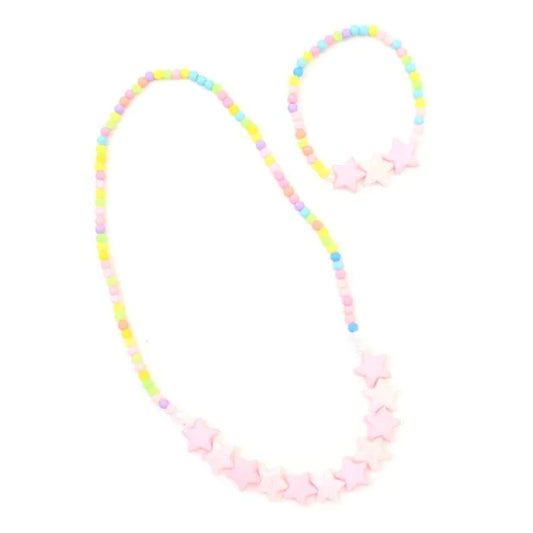Star Bead Necklace & Bracelet Set