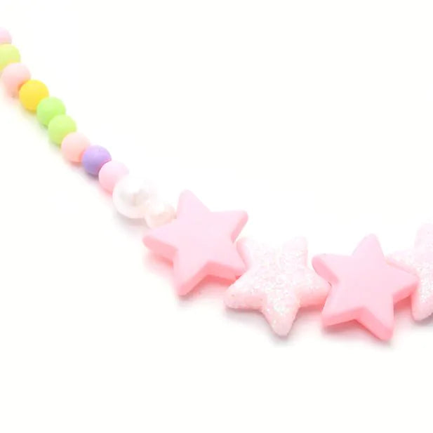 Star Bead Necklace & Bracelet Set