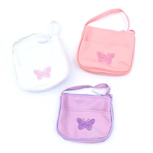 Embroidered Butterfly Crossbody Bag