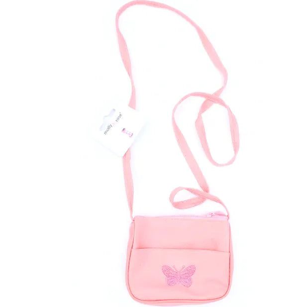 Embroidered Butterfly Crossbody Bag