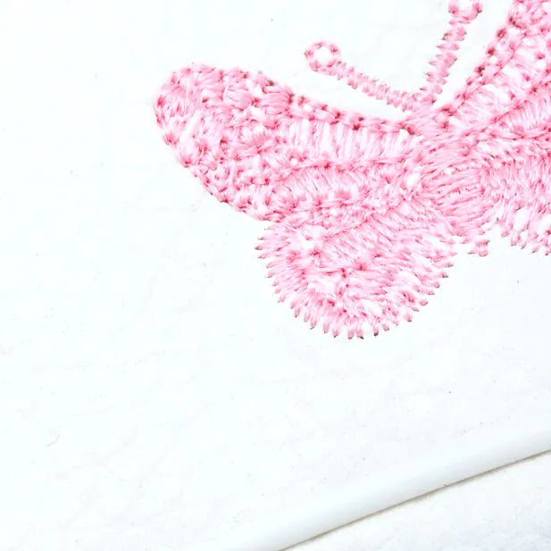 Embroidered Butterfly Crossbody Bag