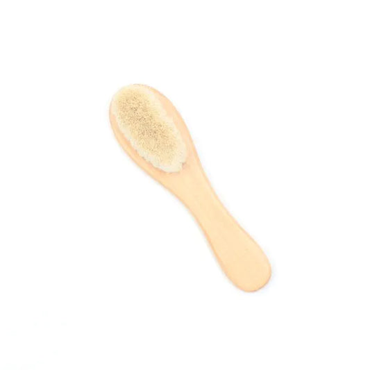 Wooden Baby Brush With Wool Bristles