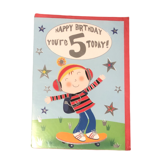 Happy Birthday You’re 5 Today Card