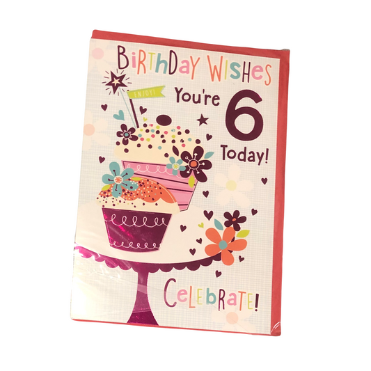 Birthday Wishes You’re 6 Today Card