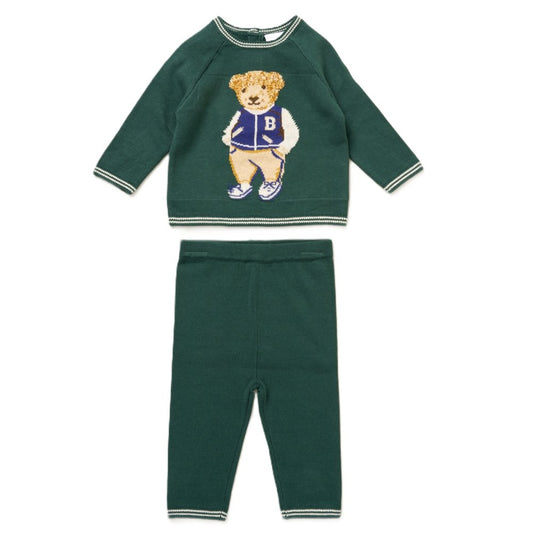 Baby Boys Teddy Knitted Outfit