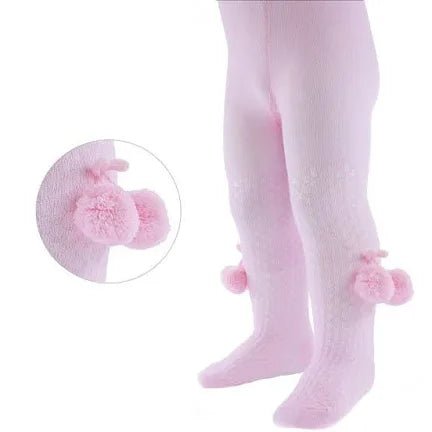 Baby Girls Pom Pom Tights
