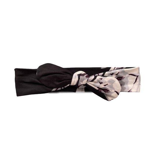 Black & White Floral Headband
