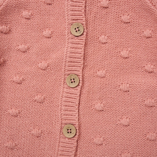 Girls Knitted Cardigan & Ribbed Legging Outfit
