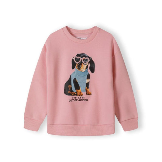 Girls Printed Fleece Sweatshirt