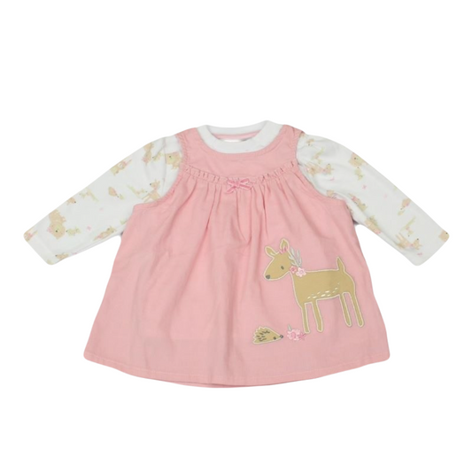 Baby Girls Cord Pinafore Dress