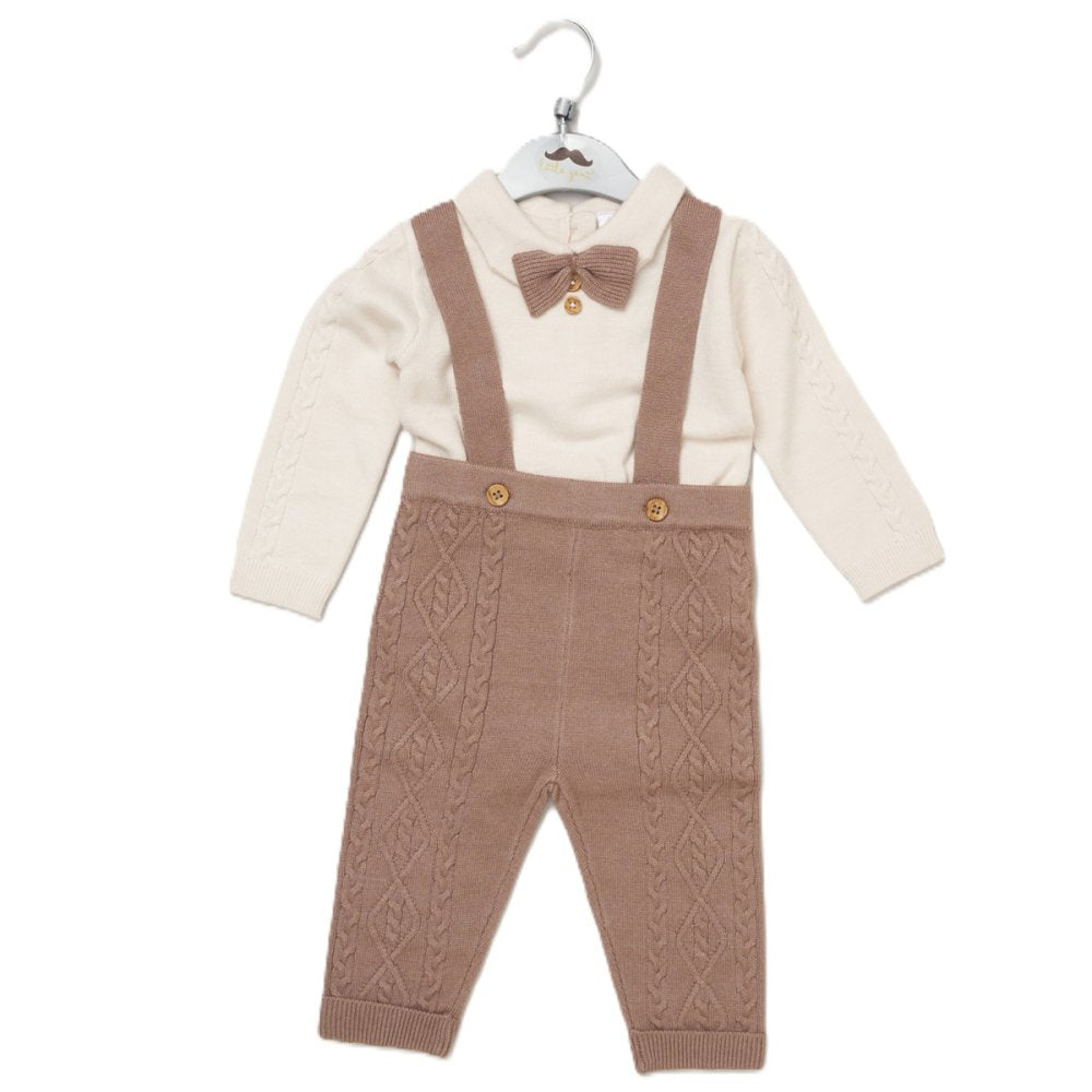 Baby Boys Knitted Bow Tie Outfit