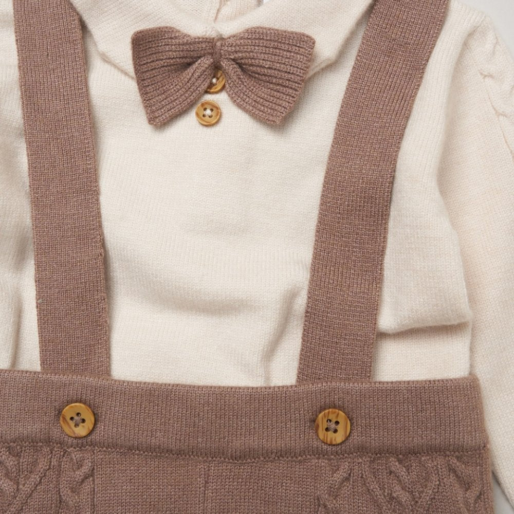 Baby Boys Knitted Bow Tie Outfit