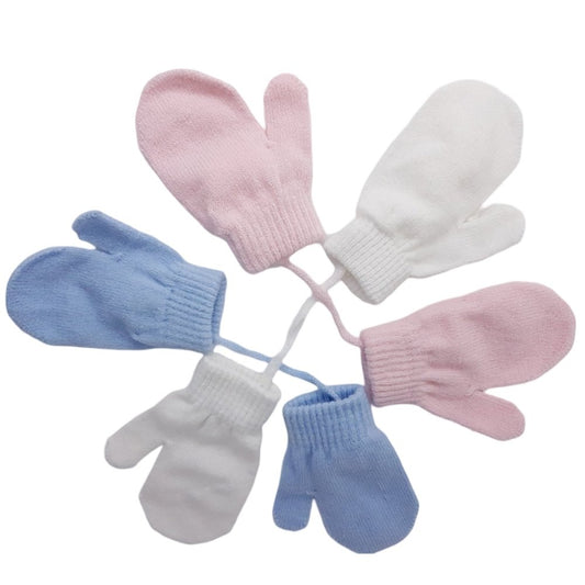 Plain Connected Mittens