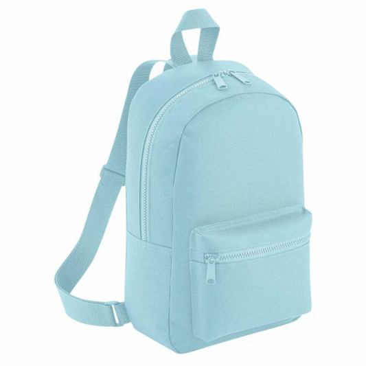 Plain Blue Mini Backpack