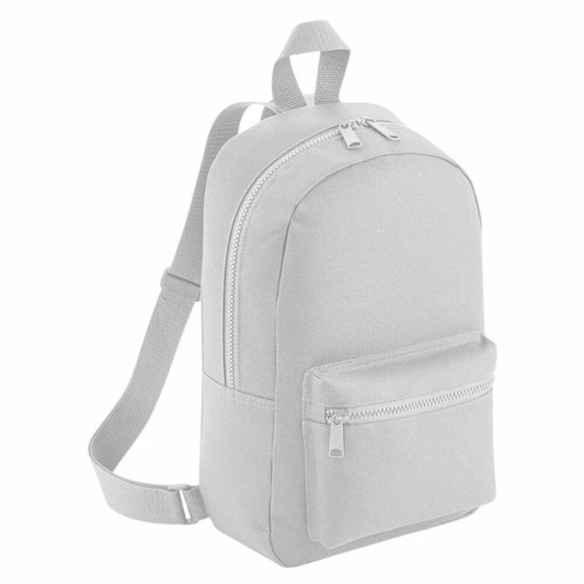Plain Grey Mini Backpack