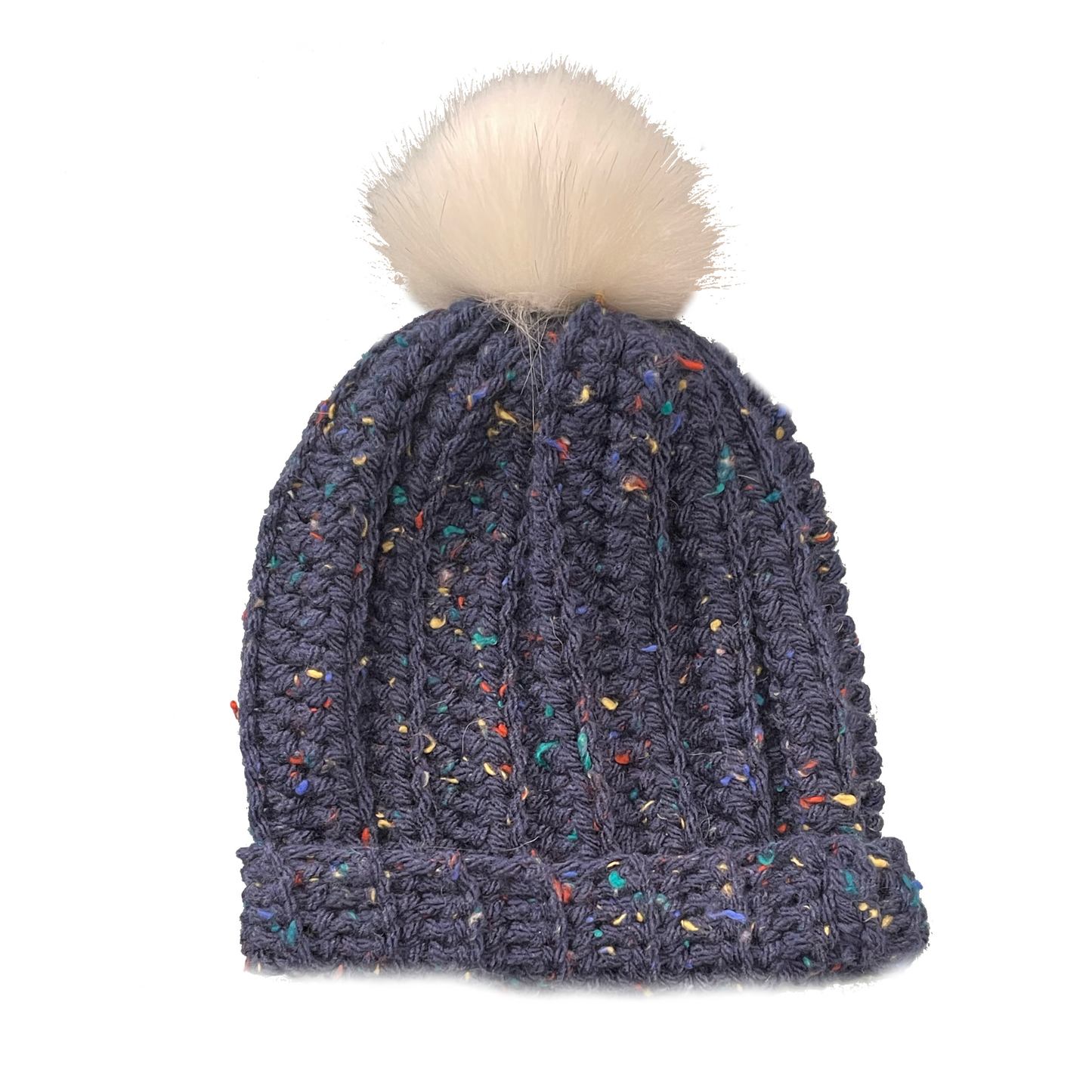 Hand Crocheted Pom Pom Hat