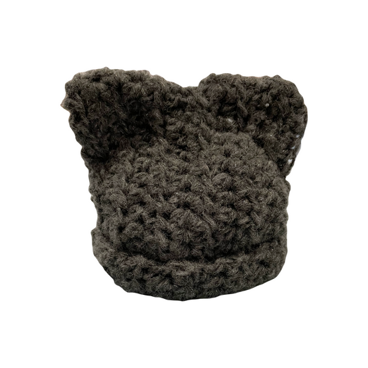 Hand Crocheted Cat Ear Hat