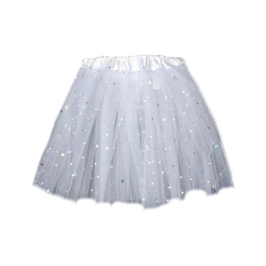 White Glitter Tutu