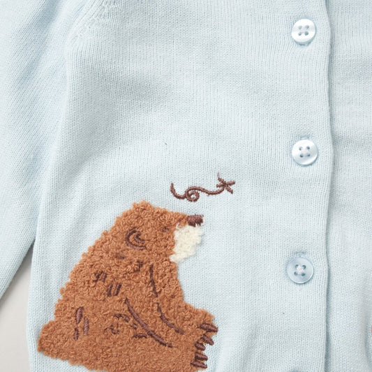 Baby Boys Bear Knitted Outfit