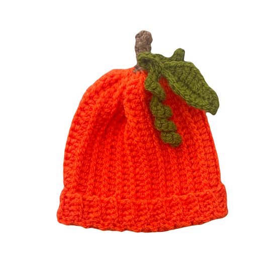 Hand Crocheted Pumpkin Hat