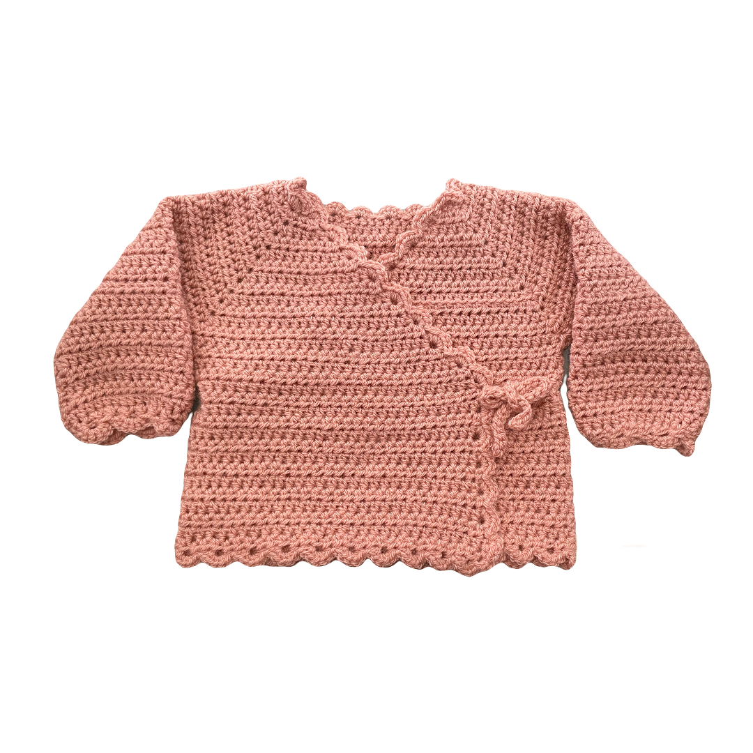 Hand Crocheted Kimono Cardigan