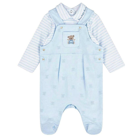 Baby Boys Teddy Dungaree Outfit